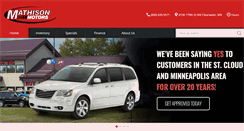 Desktop Screenshot of mathisonmotors.com