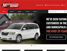 Tablet Screenshot of mathisonmotors.com